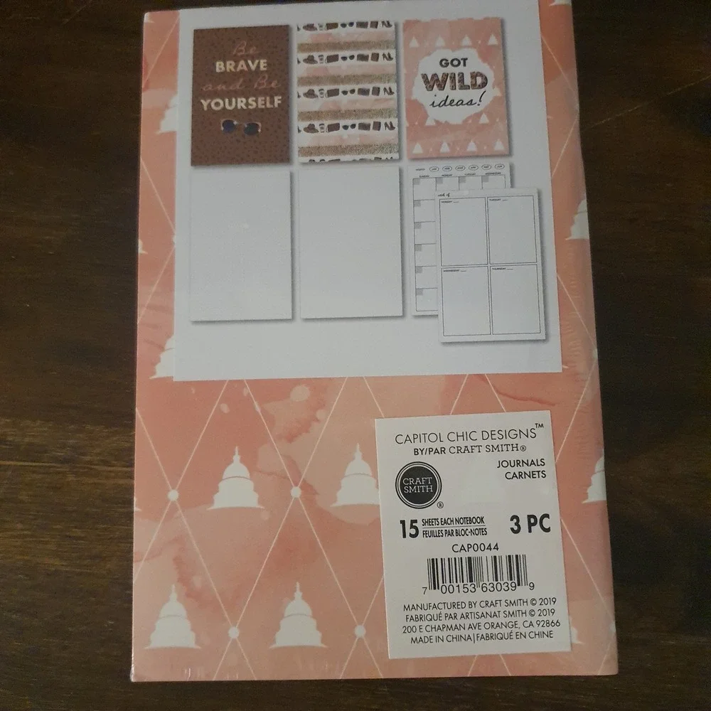 Capitol Chic Designs Craft Smith Planner Bundle Journals Stickers Washi Tape NEW